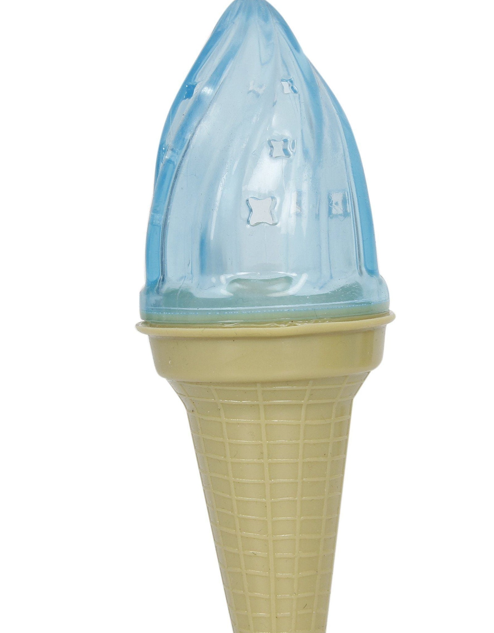 Pet Life ® 'Lick & Gnaw' Ice Cream Cone Freezable and Chewable Tossing Waterproof Floating Pet Dog Toy w/ Insertable Treat pocket