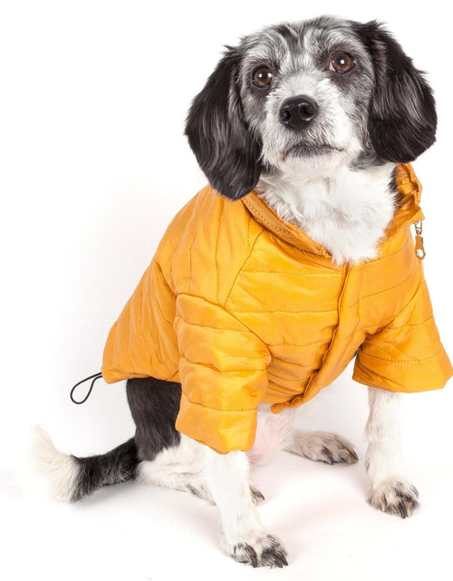 Load image into Gallery viewer, Pet Life ® Lightweight Adjustable and Collapsible 'Sporty Avalanche' Dog Coat w/ Pop-out Zippered Hood
