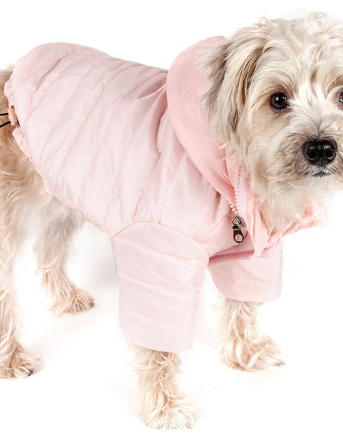 Load image into Gallery viewer, Pet Life ® Lightweight Adjustable and Collapsible 'Sporty Avalanche' Dog Coat w/ Pop-out Zippered Hood
