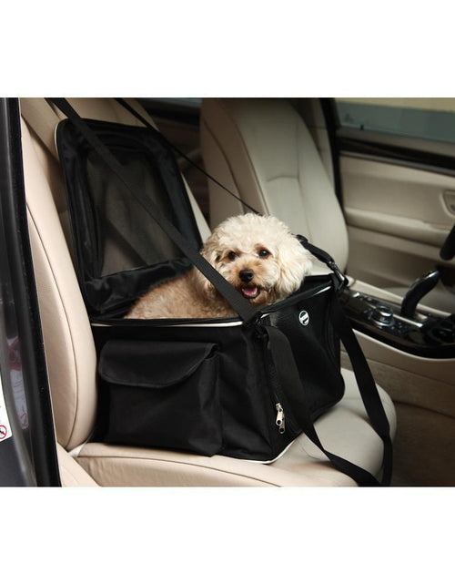 Load image into Gallery viewer, Pet Life ® Lightweight Collapsible Safety Travel Wire Folding Pet Dog Car Seat Carseat Carrier Crate
