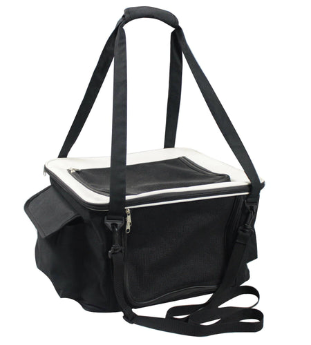 Pet Life ® Lightweight Collapsible Safety Travel Wire Folding Pet Dog Car Seat Carseat Carrier Crate