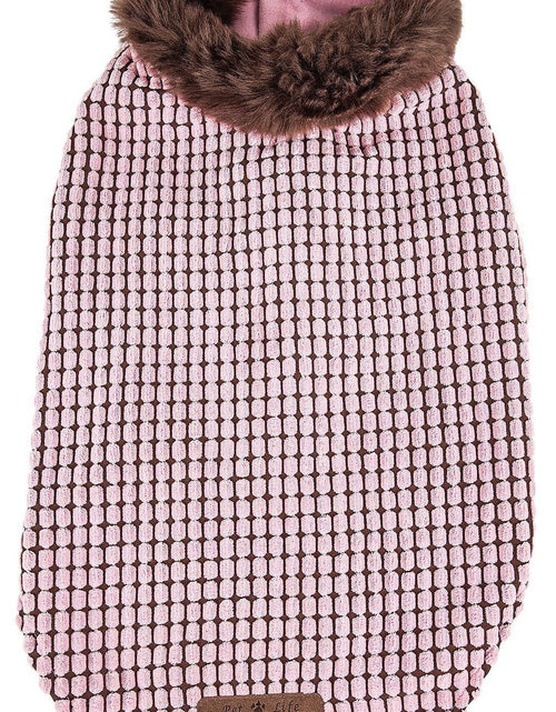 Load image into Gallery viewer, Pet Life ®  Luxe 'Beautifur' Box-Stitched Elegant Designer Mink Fur Dog Coat
