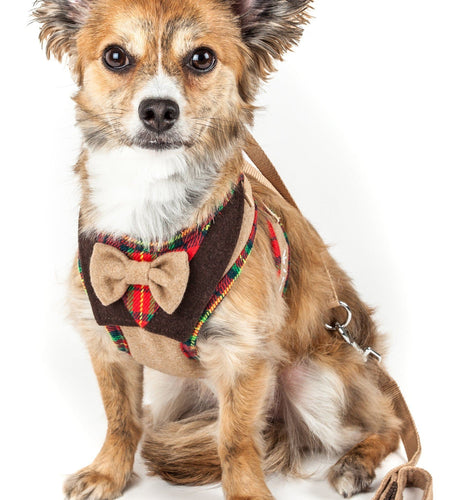 Pet Life ® Luxe 'Dapperbone' 2-In-1 Adjustable Fashion Dog Harness and Leash