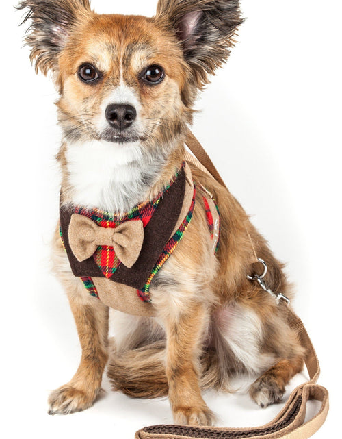 Load image into Gallery viewer, Pet Life ® Luxe 'Dapperbone' 2-In-1 Adjustable Fashion Dog Harness and Leash
