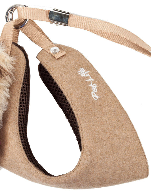 Load image into Gallery viewer, Pet Life ® Luxe 'Furracious' 2-In-1 Adjustable Dog Harness and Leash with Detachable Fur Collar
