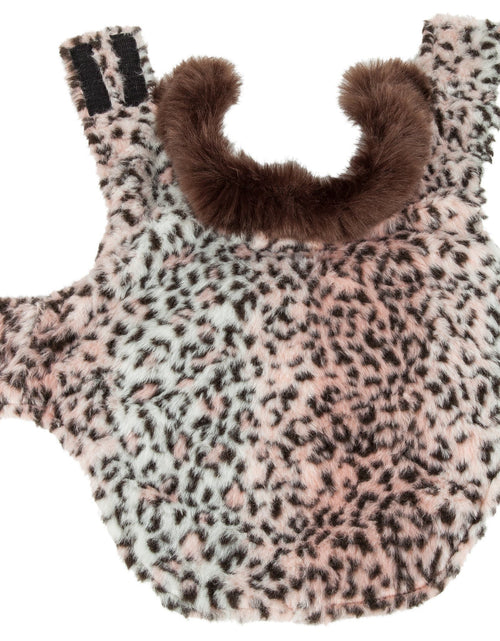 Load image into Gallery viewer, Pet Life ® Luxe 'Furracious' Cheetah Patterned Mink Designer Fashion Fur Dog Coat

