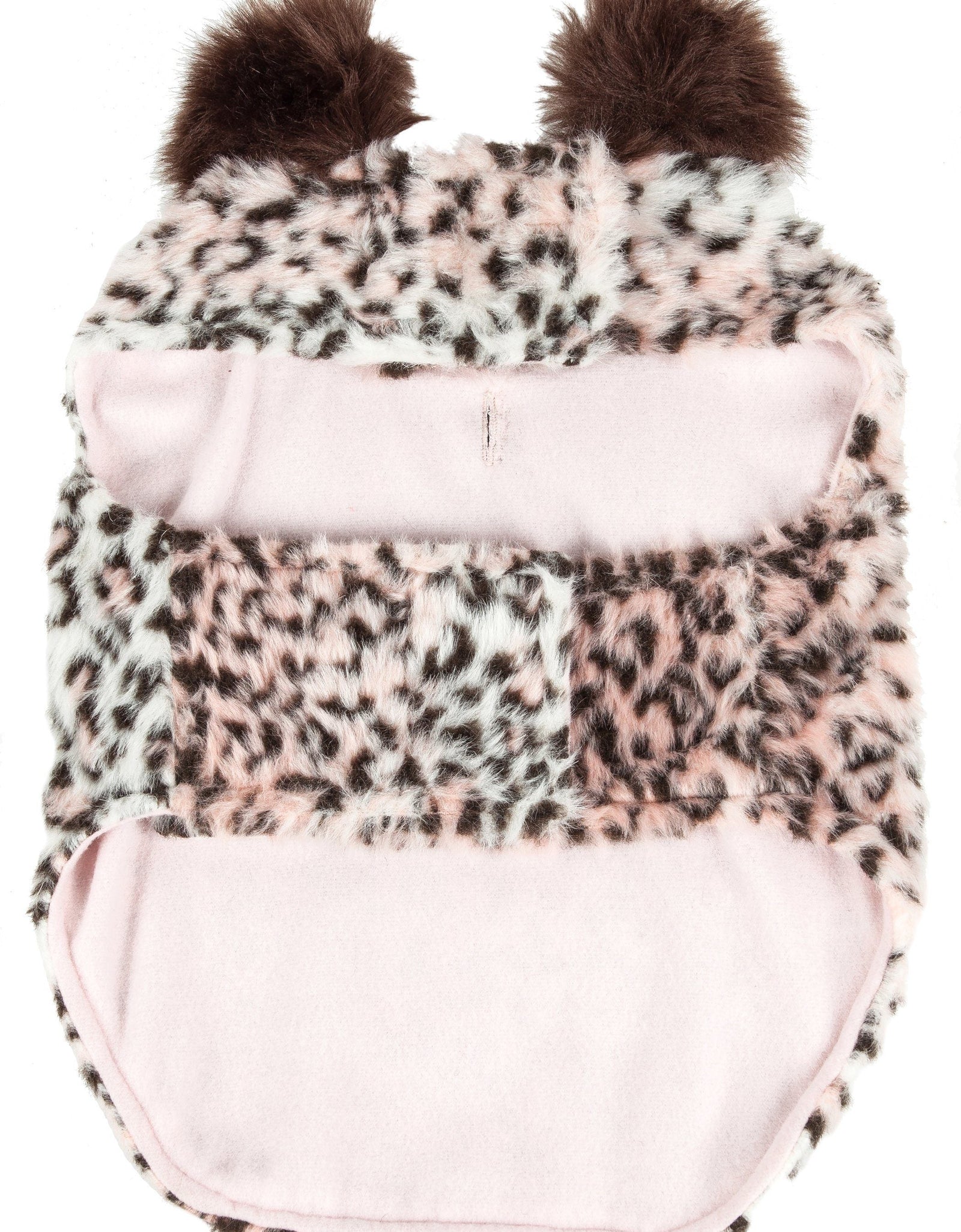 Pet Life ® Luxe 'Furracious' Cheetah Patterned Mink Designer Fashion Fur Dog Coat