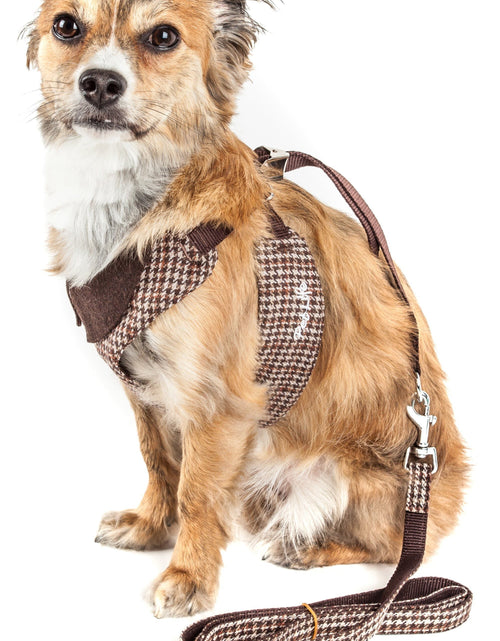 Load image into Gallery viewer, Pet Life ®  Luxe 'Houndsome' 2-In-1 Adjustable Designer Dog Harness and Leash
