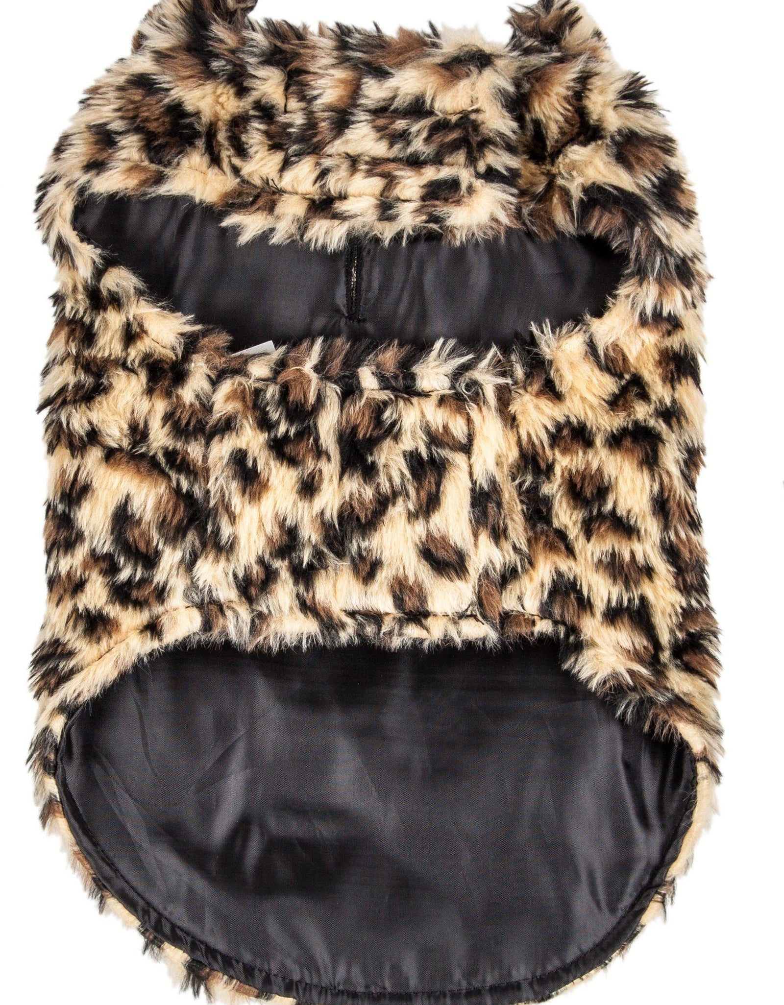 Pet Life ®  Luxe 'Poocheetah' Cheetah-Spotted Designer Mink Fur Dog Coat