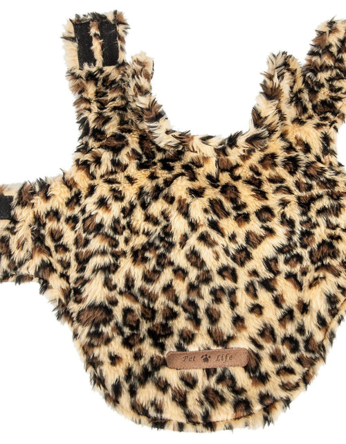 Load image into Gallery viewer, Pet Life ®  Luxe 'Poocheetah' Cheetah-Spotted Designer Mink Fur Dog Coat
