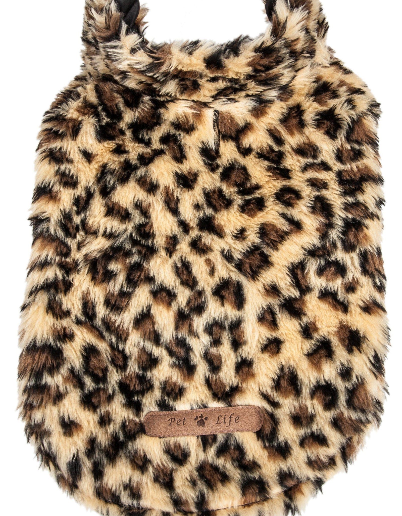 Pet Life ®  Luxe 'Poocheetah' Cheetah-Spotted Designer Mink Fur Dog Coat