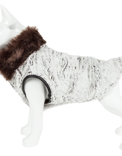 Load image into Gallery viewer, Pet Life ® Luxe 'Purrlage' Pelage Designer Fashion Fur Dog Coat
