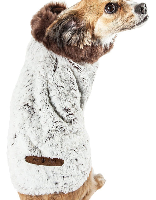 Load image into Gallery viewer, Pet Life ® Luxe 'Purrlage' Pelage Designer Fashion Fur Dog Coat
