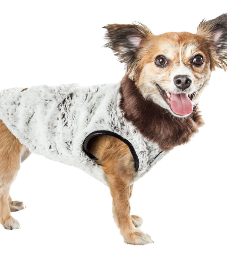 Pet Life ® Luxe 'Purrlage' Pelage Designer Fashion Fur Dog Coat