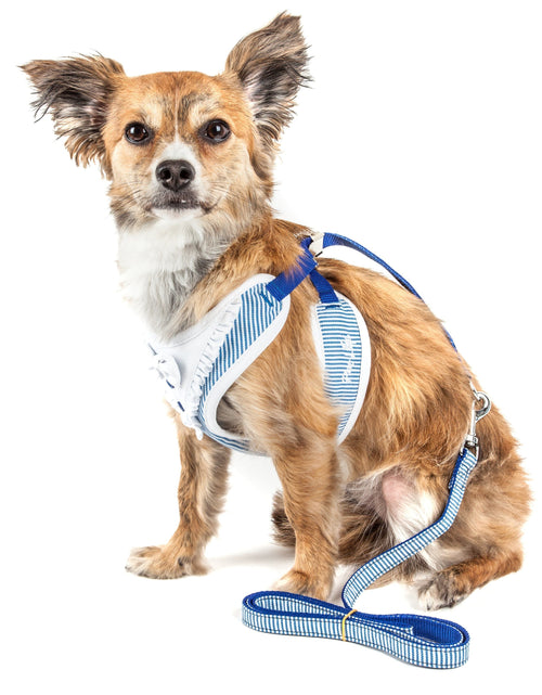 Load image into Gallery viewer, Pet Life ® Luxe 'Spawling' 2-In-1 Adjustable Fashion Dog Harness and Leash
