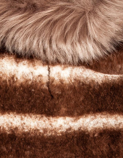 Load image into Gallery viewer, Pet Life ® Luxe 'Tira-Poochoo' Tiramisu Patterned Mink Fur Designer Dog Jacket
