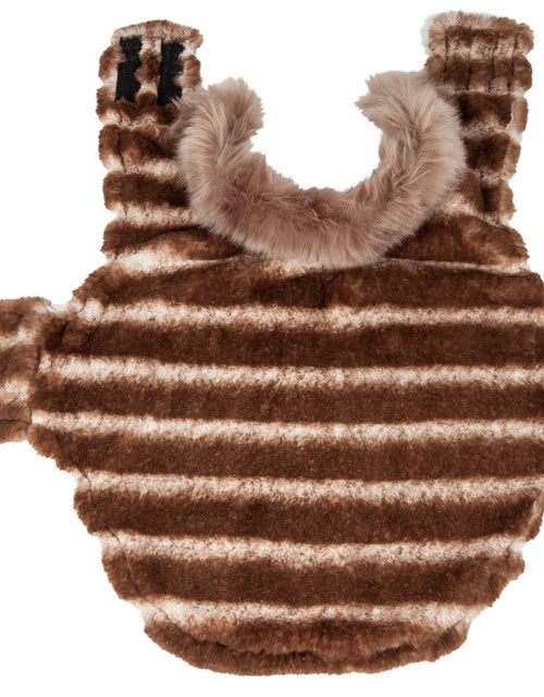 Load image into Gallery viewer, Pet Life ® Luxe 'Tira-Poochoo' Tiramisu Patterned Mink Fur Designer Dog Jacket
