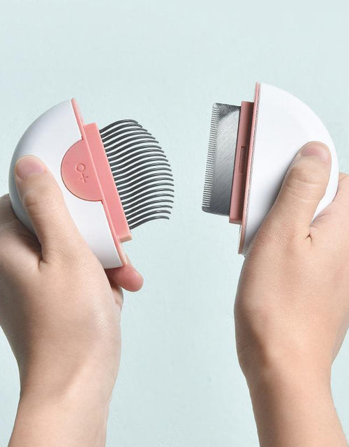 Load image into Gallery viewer, Pet Life ® 'LYNX' 2-in-1 Travel Connecting Grooming Pet Comb and Deshedder
