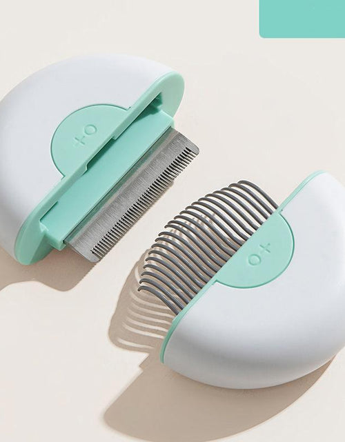 Load image into Gallery viewer, Pet Life ® 'LYNX' 2-in-1 Travel Connecting Grooming Pet Comb and Deshedder
