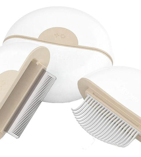 Pet Life ® 'LYNX' 2-in-1 Travel Connecting Grooming Pet Comb and Deshedder