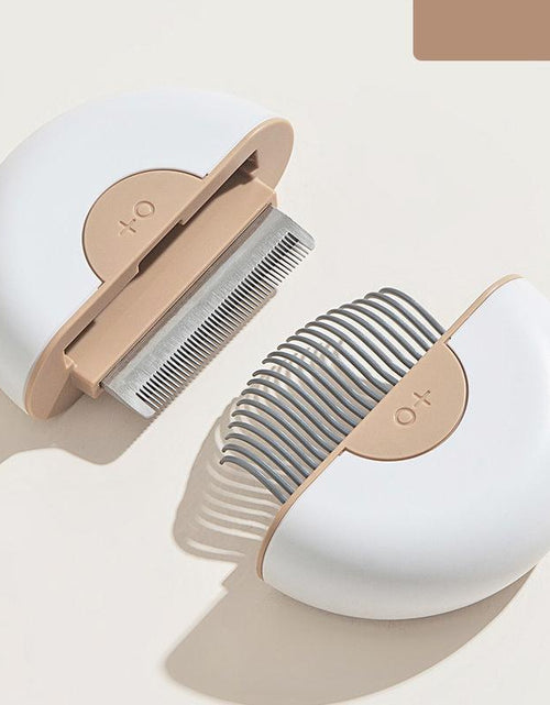 Load image into Gallery viewer, Pet Life ® 'LYNX' 2-in-1 Travel Connecting Grooming Pet Comb and Deshedder
