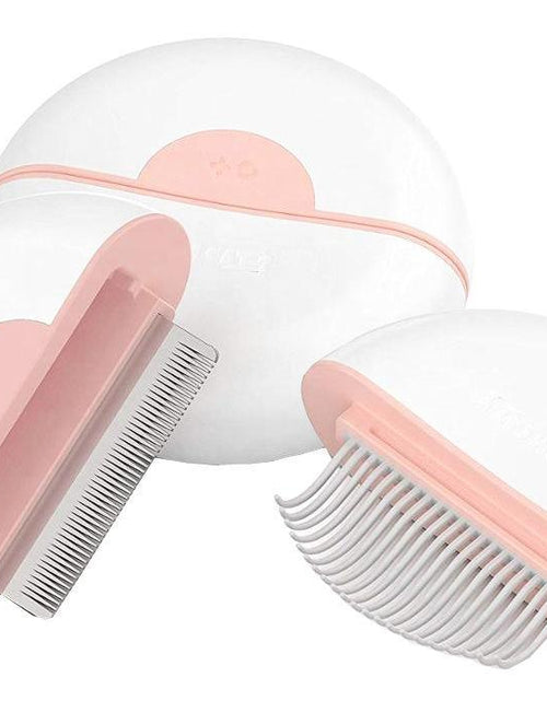 Load image into Gallery viewer, Pet Life ® 'LYNX' 2-in-1 Travel Connecting Grooming Pet Comb and Deshedder
