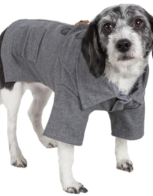 Load image into Gallery viewer, Pet Life ® 'Military Static' Rivited Fashion Collared Wool Dog Jacket Coat
