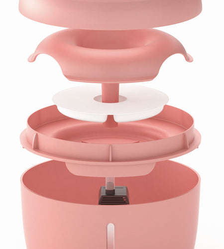 Pet Life ® 'Moda-Pure' Ultra-Quite Filtered Dog and Cat Fountain Waterer