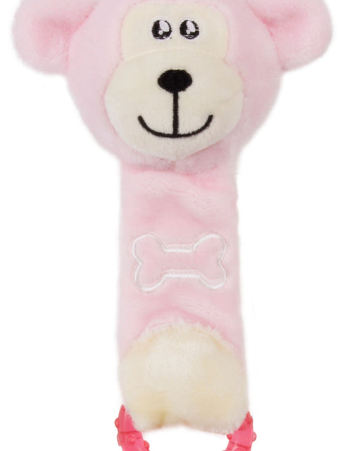 Load image into Gallery viewer, Pet Life ® Moo-Born' Plush Squeaky and Crinkle Newborn Rubber Teething Cat and Dog Toy
