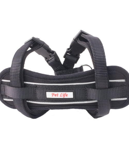 Load image into Gallery viewer, Pet Life ® 'Mountaineer' Chest Compressive Adjustable and Reflective Easy Pull Pet Dog Harness
