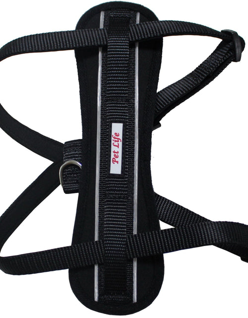 Load image into Gallery viewer, Pet Life ® 'Mountaineer' Chest Compressive Adjustable and Reflective Easy Pull Pet Dog Harness
