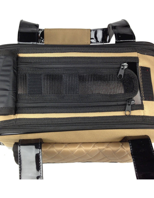 Load image into Gallery viewer, Pet Life ® Mystique Airline Approved Fashion Designer Travel Pet Dog Carrier w/ Pouch
