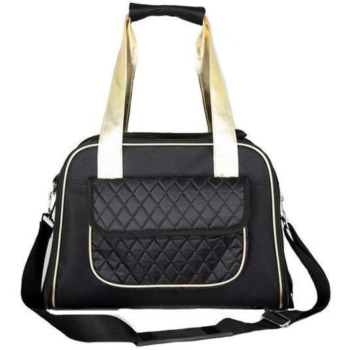 Load image into Gallery viewer, Pet Life ® Mystique Airline Approved Fashion Designer Travel Pet Dog Carrier w/ Pouch
