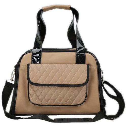 Load image into Gallery viewer, Pet Life ® Mystique Airline Approved Fashion Designer Travel Pet Dog Carrier w/ Pouch
