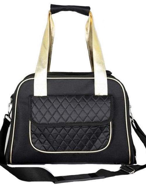 Load image into Gallery viewer, Pet Life ® Mystique Airline Approved Fashion Designer Travel Pet Dog Carrier w/ Pouch
