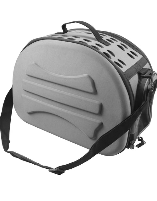Load image into Gallery viewer, Pet Life ® 'Narrow Shelled' Lightweight Collapsible Military Grade Fashion Designer Travel Pet Dog Carrier Crate
