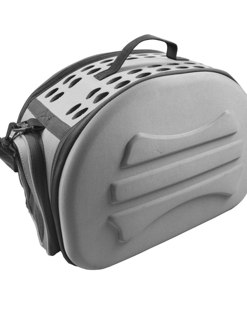 Load image into Gallery viewer, Pet Life ® 'Narrow Shelled' Lightweight Collapsible Military Grade Fashion Designer Travel Pet Dog Carrier Crate
