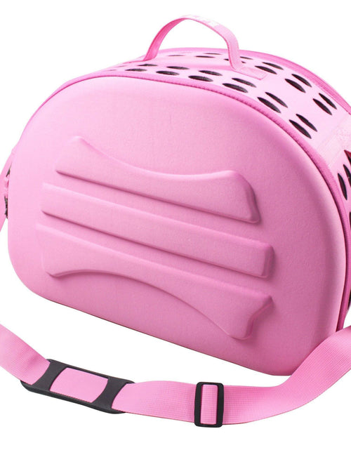 Load image into Gallery viewer, Pet Life ® 'Narrow Shelled' Lightweight Collapsible Military Grade Fashion Designer Travel Pet Dog Carrier Crate
