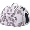 Light Grey And Burgundy Leaf Pattern