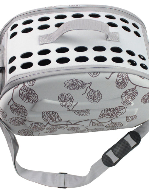 Load image into Gallery viewer, Pet Life ® 'Narrow Shelled' Lightweight Collapsible Military Grade Fashion Designer Travel Pet Dog Carrier Crate
