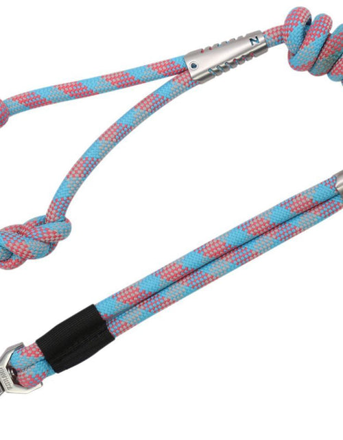 Load image into Gallery viewer, Pet Life ® 'Neo-Craft' Handmade One-Piece Knot-Gripped Training Dog Leash
