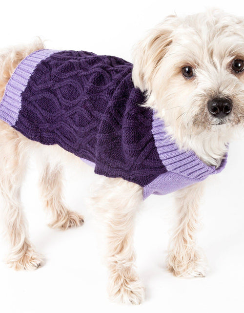 Load image into Gallery viewer, Pet Life ® Oval Weaved Heavy Knitted Fashion Designer Dog Sweater
