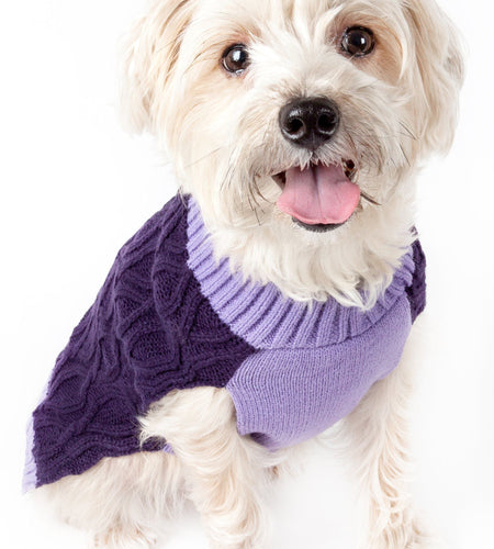 Pet Life ® Oval Weaved Heavy Knitted Fashion Designer Dog Sweater