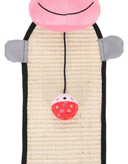 Load image into Gallery viewer, Pet Life ® 'Paw-Pleasant' Hanging Sisal &amp; Jute Carpet Kitty Cat Scratcher with Toy
