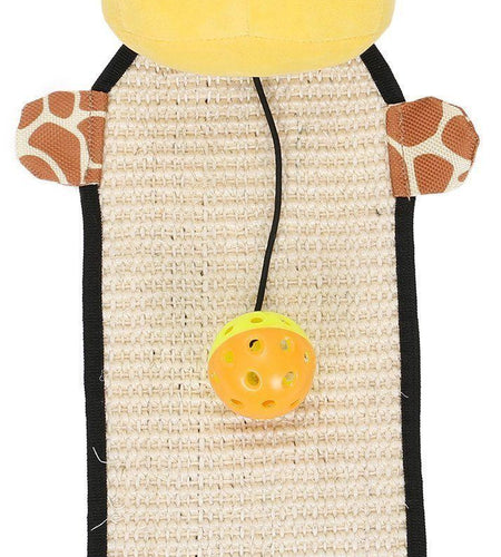 Pet Life ® 'Paw-Pleasant' Hanging Sisal & Jute Carpet Kitty Cat Scratcher with Toy