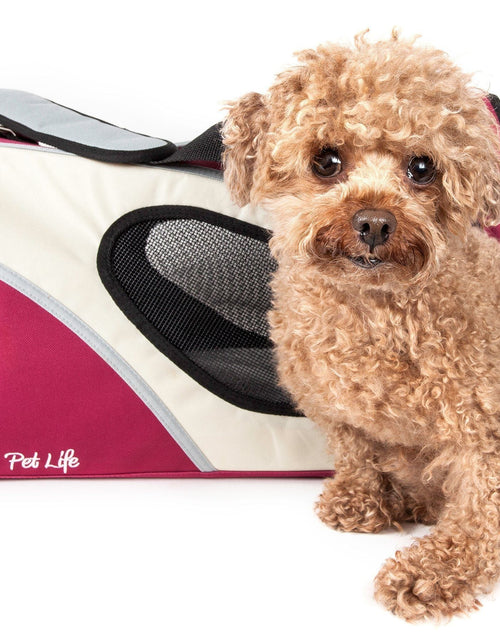 Load image into Gallery viewer, Pet Life ® 'Phenom-Air' Airline Approved Collapsible Fashion Designer Pet Dog Carrier
