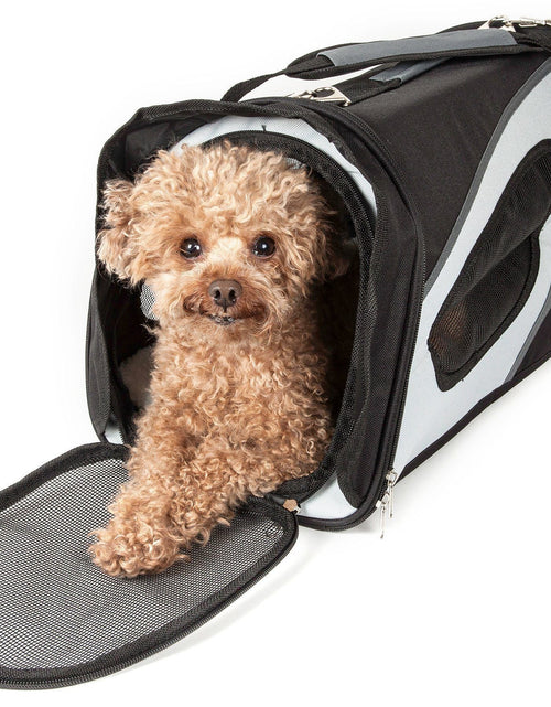 Load image into Gallery viewer, Pet Life ® 'Phenom-Air' Airline Approved Collapsible Fashion Designer Pet Dog Carrier
