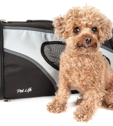 Pet Life ® 'Phenom-Air' Airline Approved Collapsible Fashion Designer Pet Dog Carrier