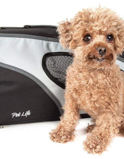 Load image into Gallery viewer, Pet Life ® 'Phenom-Air' Airline Approved Collapsible Fashion Designer Pet Dog Carrier
