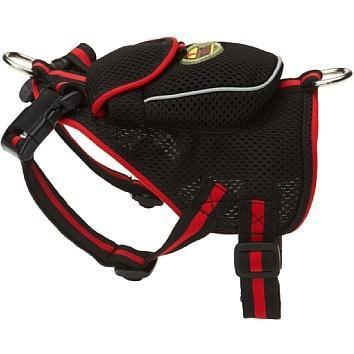Load image into Gallery viewer, Pet Life ® 'Pocket Bark' Reflective Adjustable Fashion Pet Dog Harness w/ Hook-and-Loop Pouch and Dual Harness Rings
